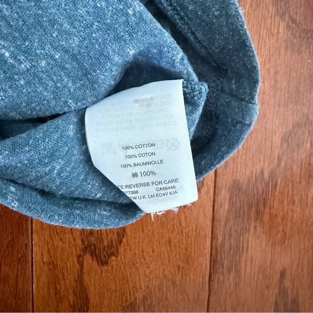 J. Crew Blue Long Sleeve Pocket Tee Shirt